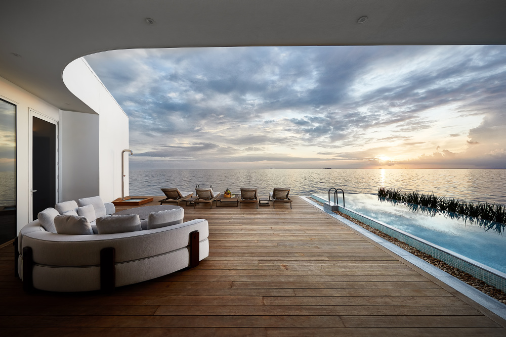 Area deck di The Muraka / Justin Nicholas / Hilton